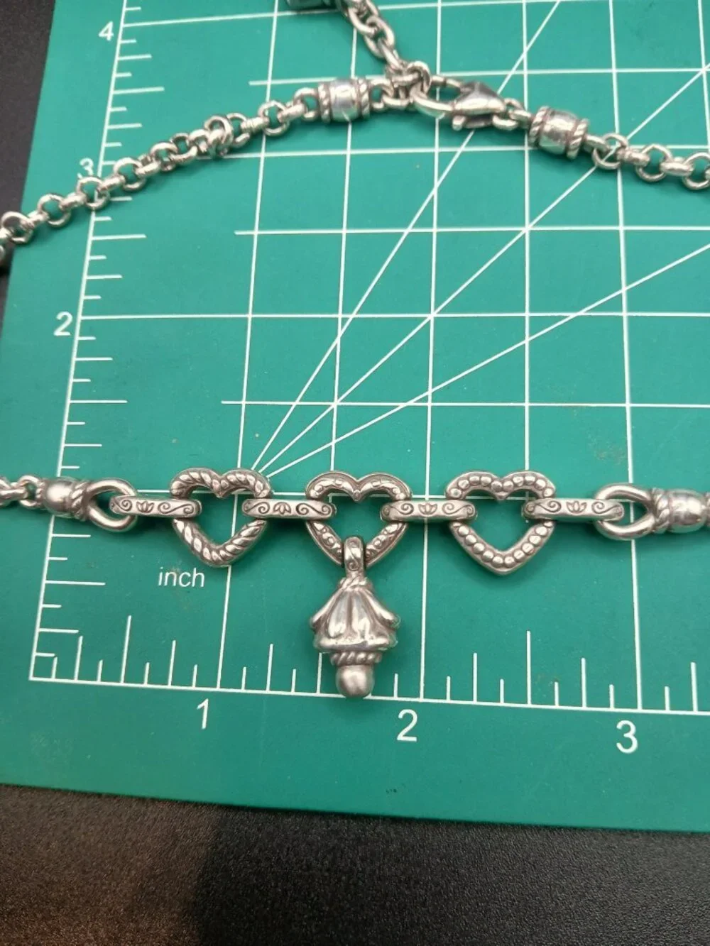 Retired Brighton Heart Charm Pendant Necklace 